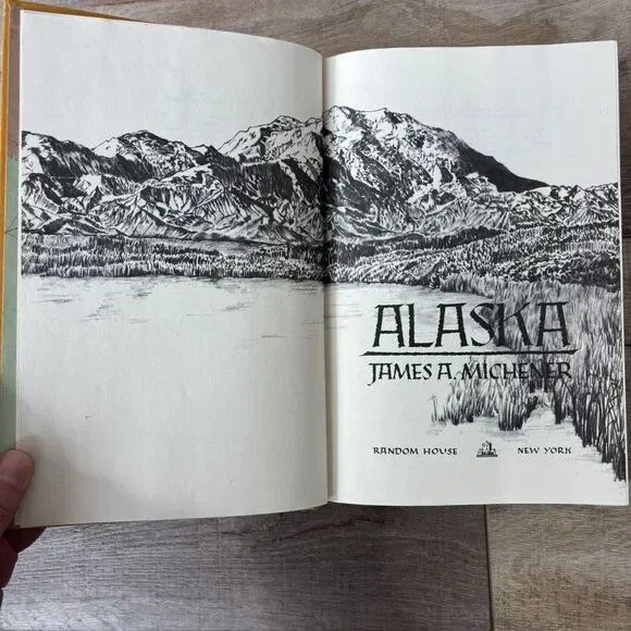 Vtg Alaska Hardcover 1988 Book Coffee Table Decor Michener 1st Ed 1st Print - Picture 7 of 12